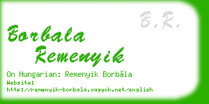 borbala remenyik business card