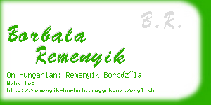 borbala remenyik business card